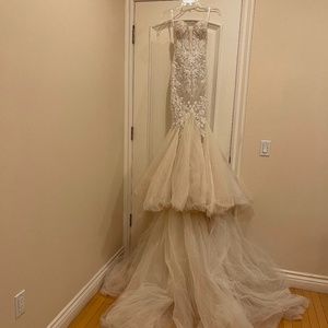 Berta Privee Wedding Dress, Ivory, Size 36 (Altered)